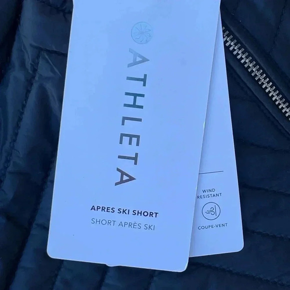 NWT Athleta Apres Ski Short Shorts Black Size 4 - Picture 2 of 6